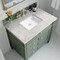 James Martin Vanities Brittany 36in Single Vanity, Smokey Celadon w/ 3 CM Eternal Jasmine Pearl Top 650-V36-SC-3EJP - alternate 4